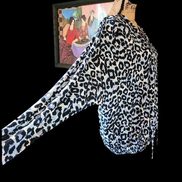 COPY - Michael Michael Kors Animal Print Blouse L… - Picture 3 of 7